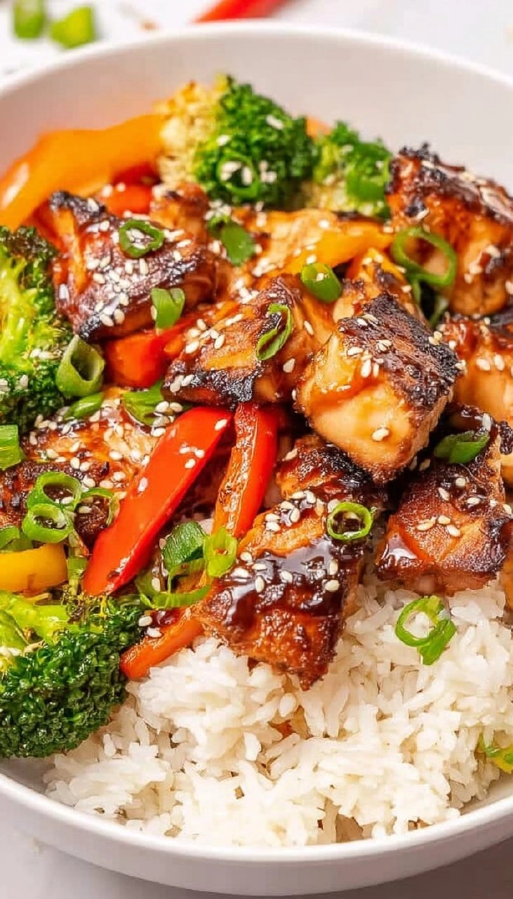 The Best Teriyaki Salmon Stir Fry