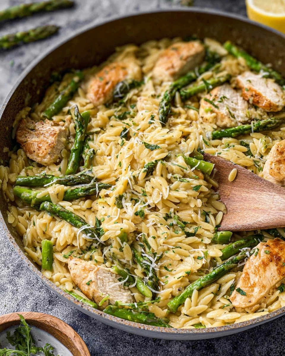 Asparagus-Orzo-with-Chicken-Recipe