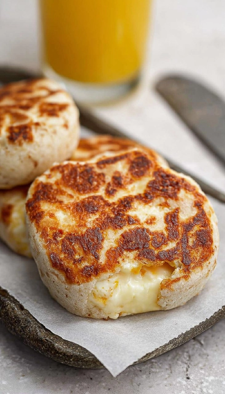 Breakfast Stuffed Cottage Cheese English Muffins (High-Protein!)