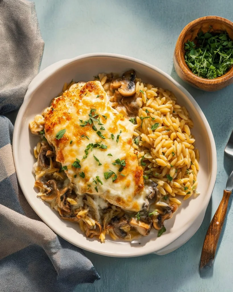 Creamy-Chicken-Orzo-Bake-Recipe