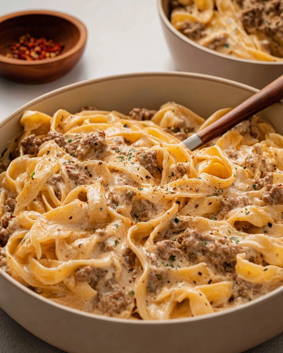 Ground-Beef-Alfredo-Recipe