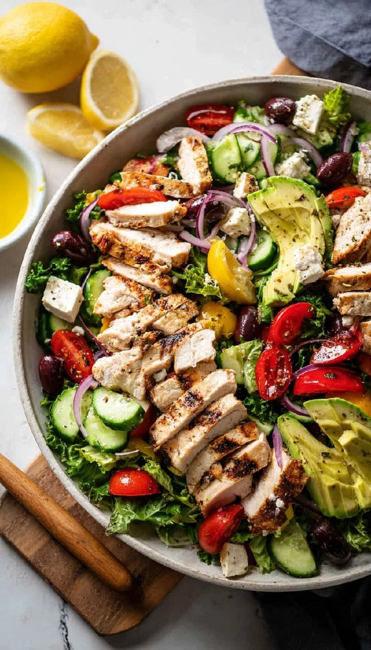 Healthy Greek Chicken Salad (High Protein, Easy Meal Prep)