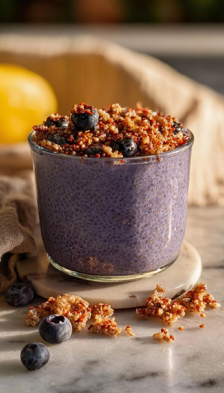 Lemon Blueberry Muffin Chia Pudding