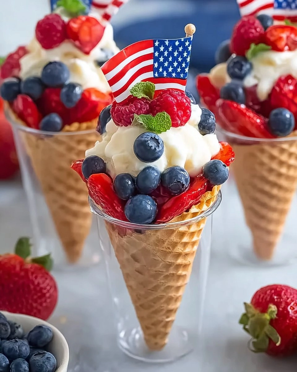No-Bake-4th-of-July-Patriotic-Fruit-Cones-Recipe