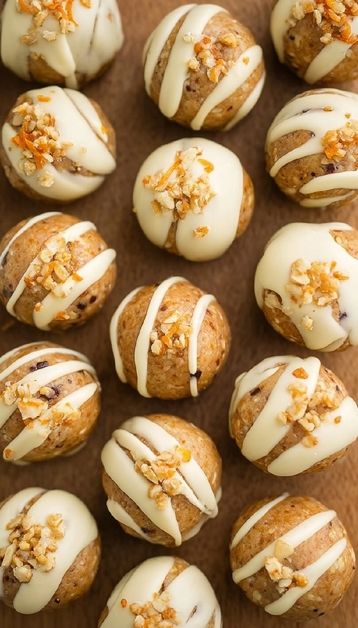 No-Bake Carrot Cake Protein Balls
