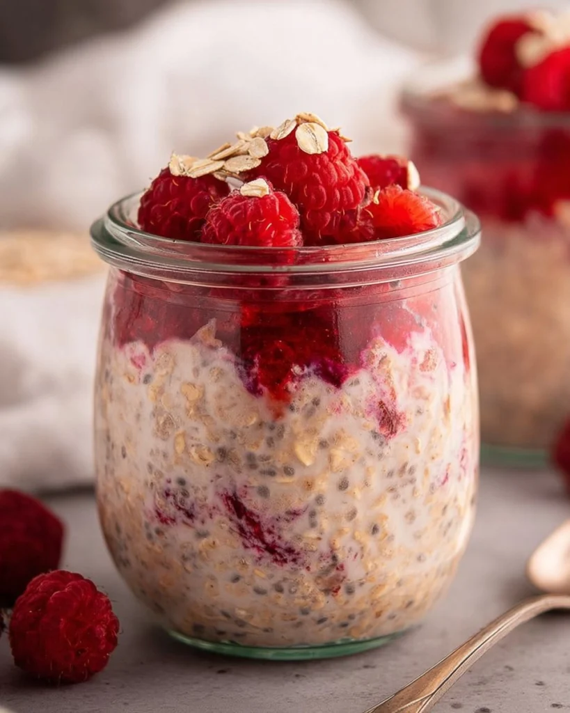 Raspberry-Overnight-Oats-Recipe