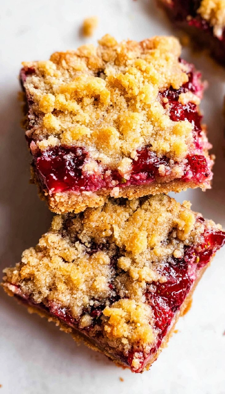 Strawberry Crumble Bars (Almond Flour, Easy & Buttery) 101 Strawberry Crumble Bars (Almond Flour, Easy & Buttery)