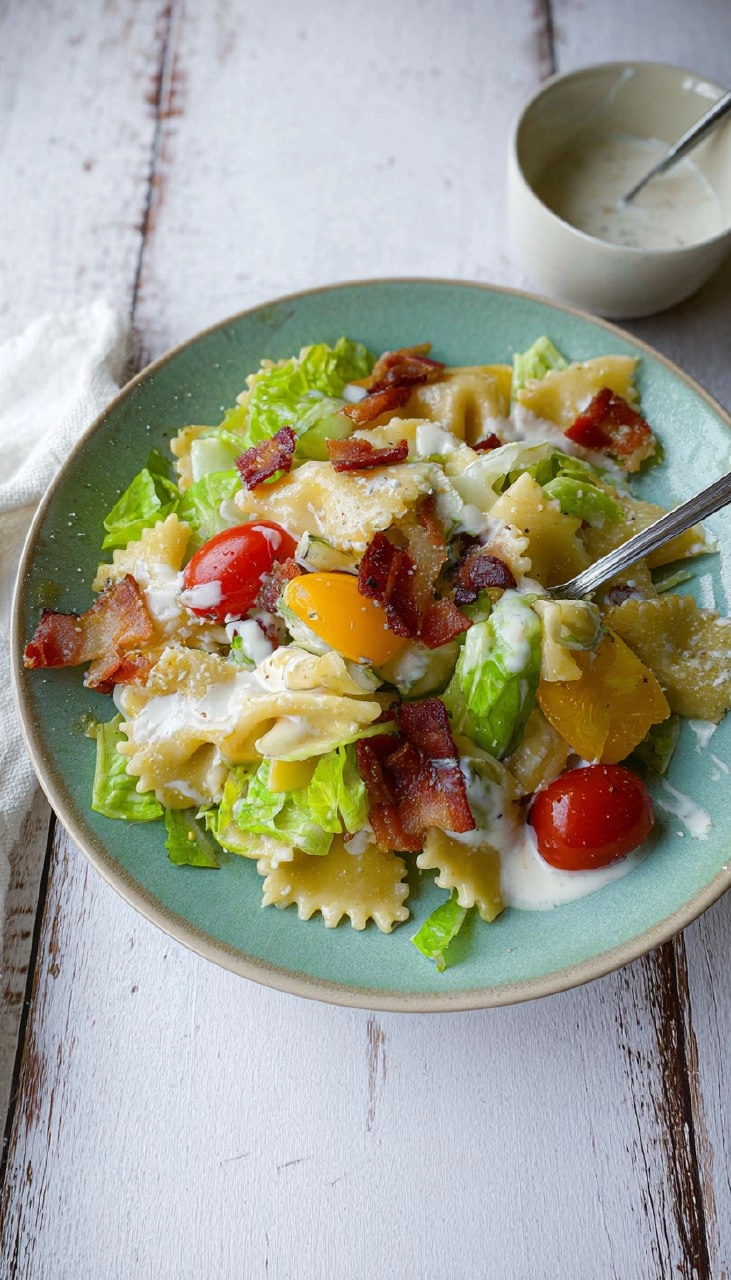 BLT Pasta Salad with Buttermilk Ranch Dressing