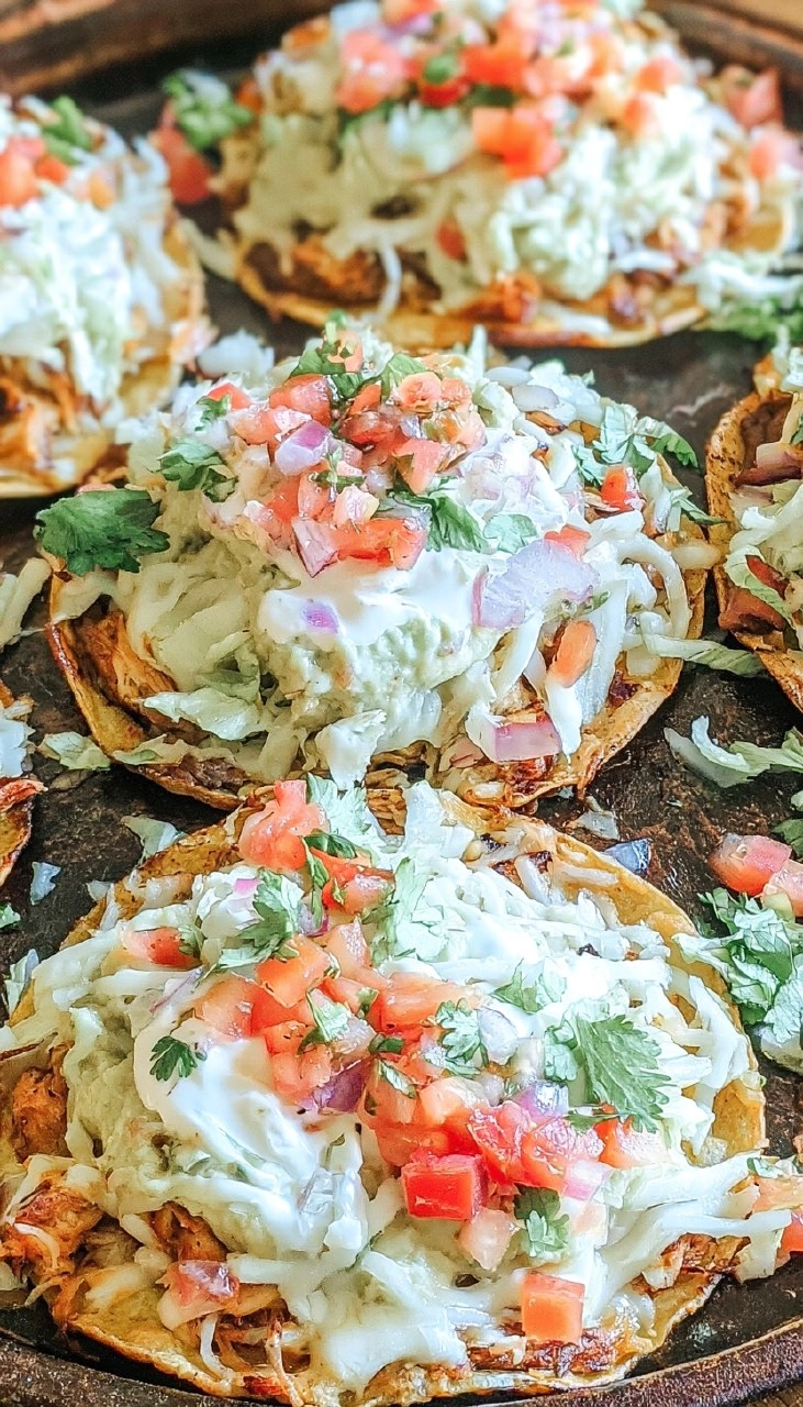 Baked Chicken Tostadas