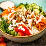 Buffalo Chicken Bowl (With Rice) 127 Buffalo-Chicken-Bowl-With-Rice-Recipe