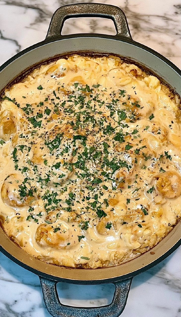 Creamy Smothered Chicken and Rice