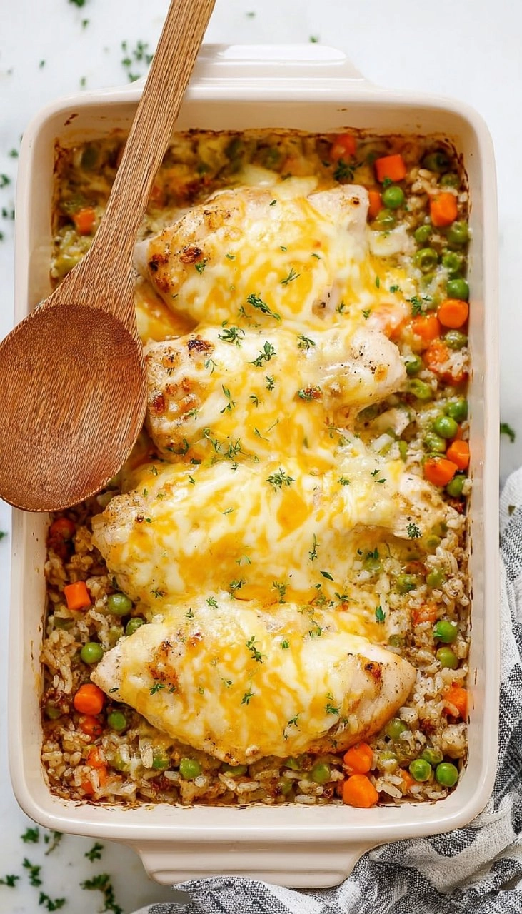 Easy Chicken and Rice Casserole