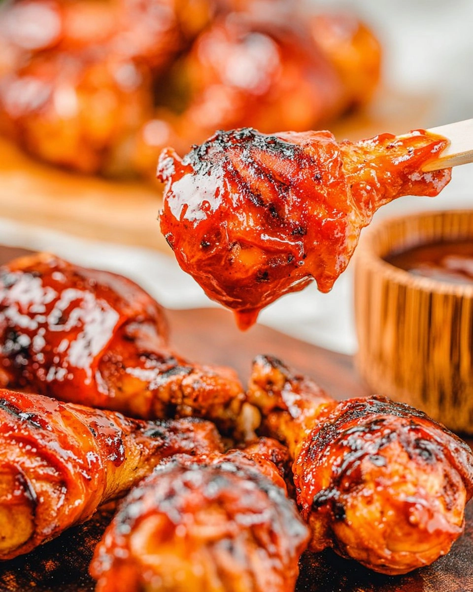 Grilled-BBQ-Chicken-Drumsticks-Sticky-Smoky-Summer-Cookout-Chicken-Recipe