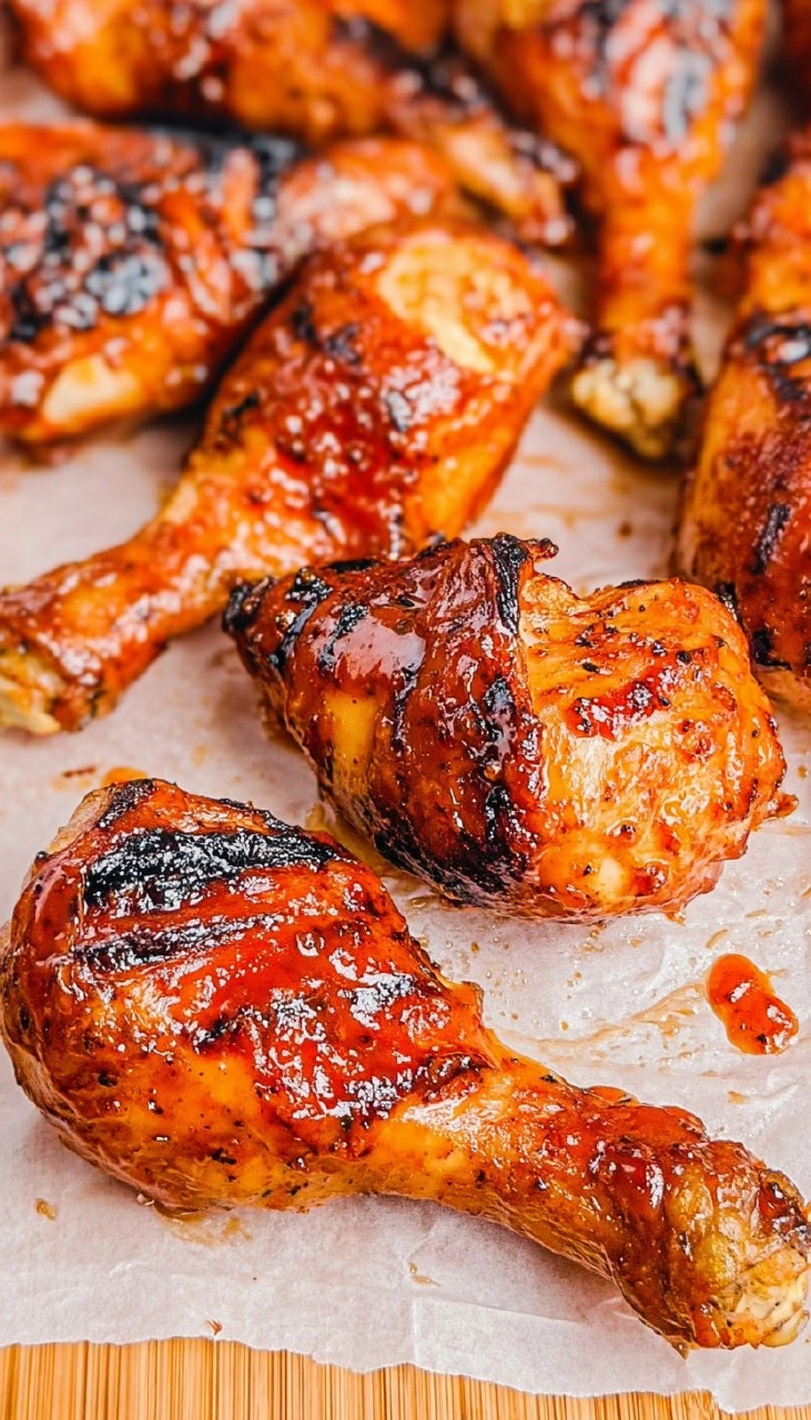 Grilled BBQ Chicken Drumsticks | Sticky Smoky Summer Cookout Chicken