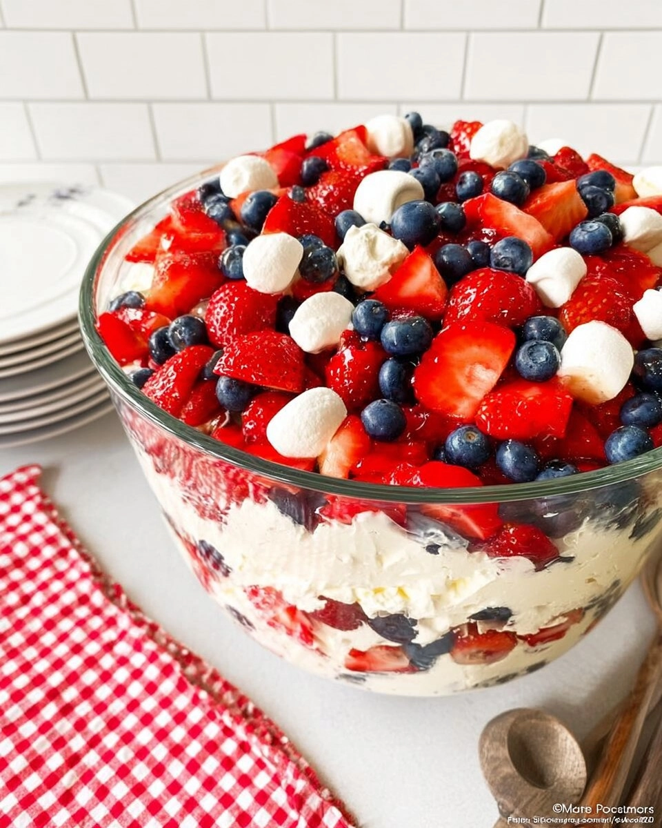Red-White-and-Blue-Cheesecake-Salad-Patriotic-No-Bake-Dessert-for-the-4th-of-July-Recipe