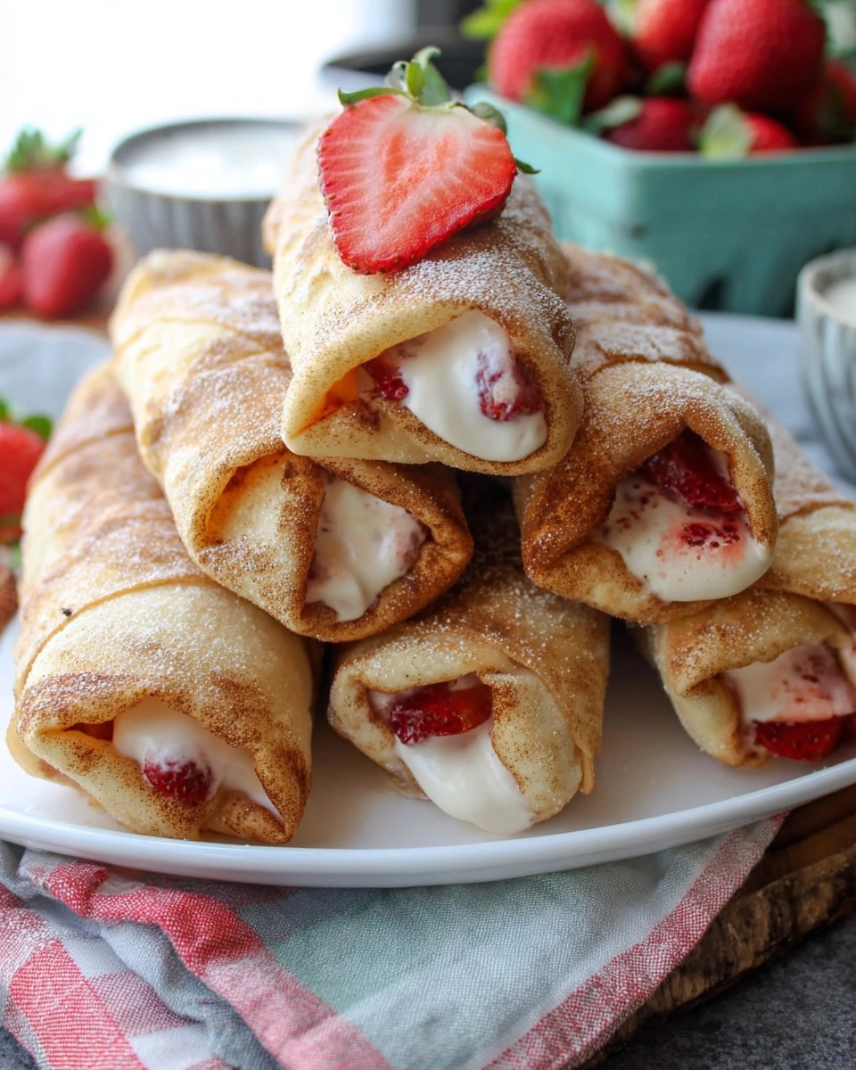 Strawberry Cheesecake Chimichangas 105 Strawberry Cheesecake Chimichangas