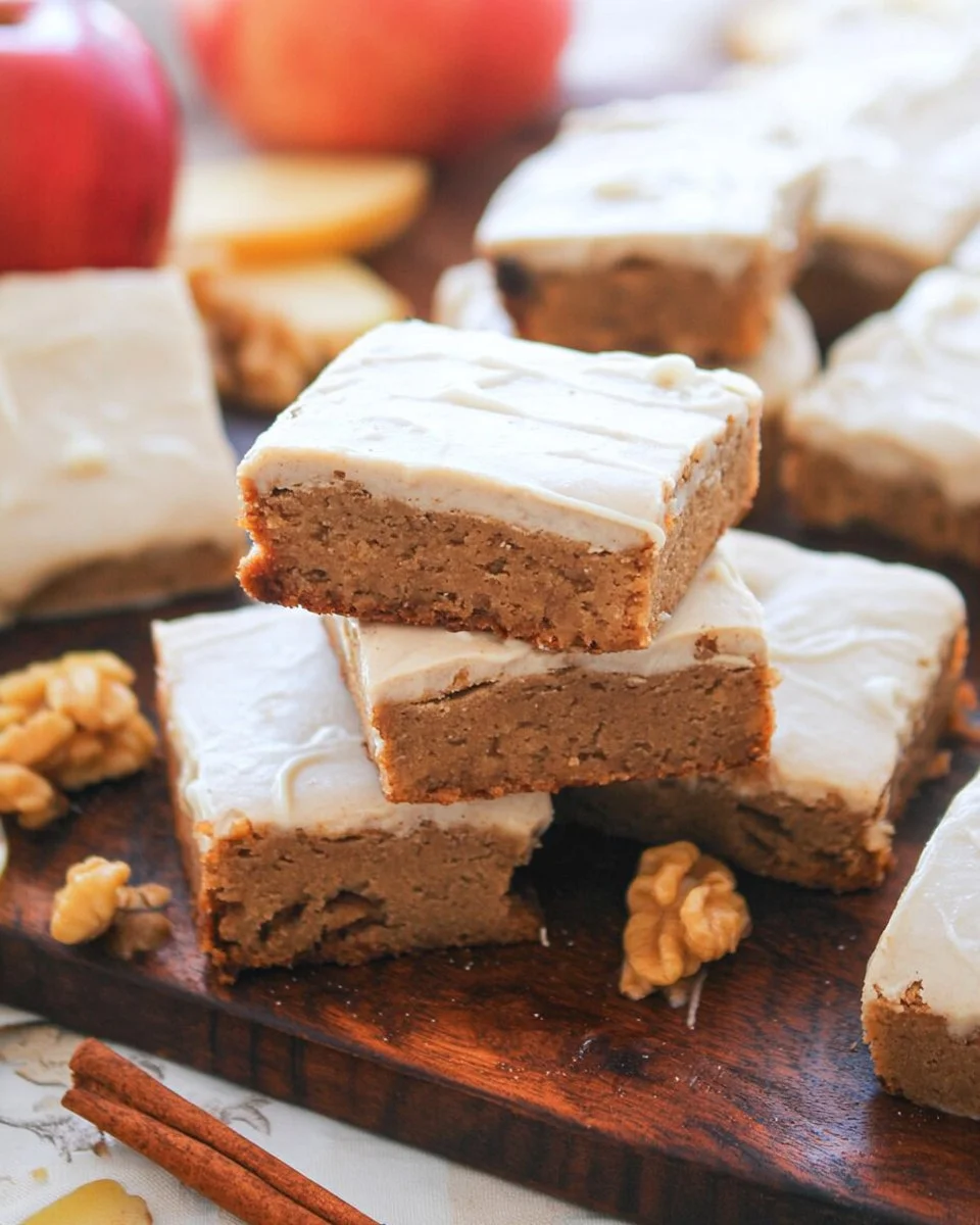 Apple Brownies with Maple Glaze 2