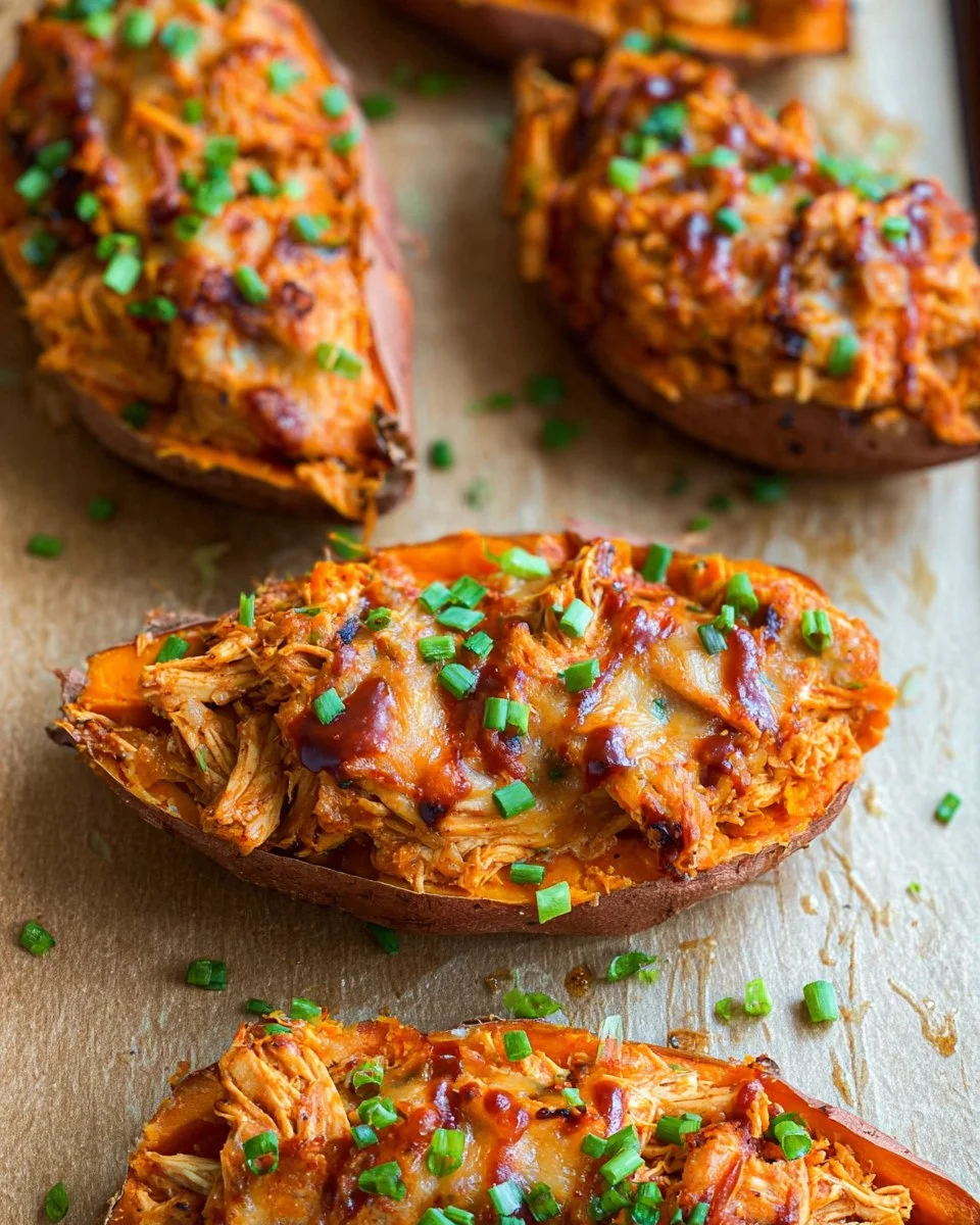 BBQ Chicken Stuffed Sweet Potatoes 92 BBQ Chicken Stuffed Sweet Potatoes 2