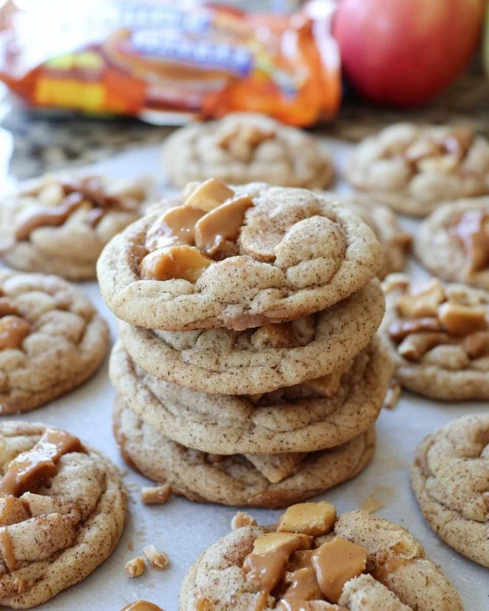 Caramel Apple Cider Cookies