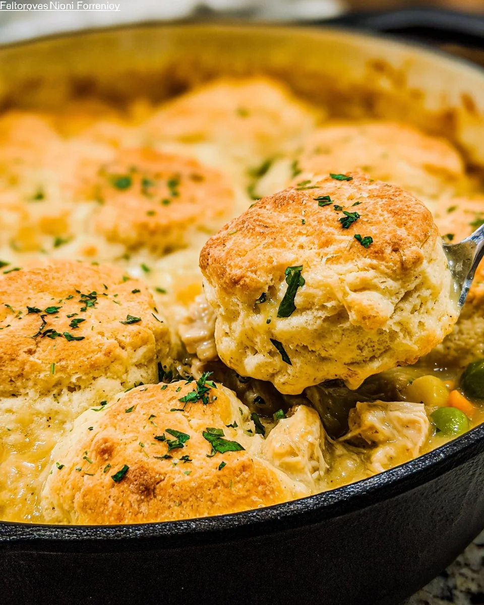 Cheddar Bay Biscuit Chicken Pot Pie