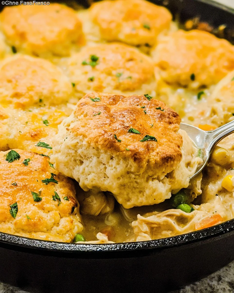 Cheddar Bay Biscuit Chicken Pot Pie