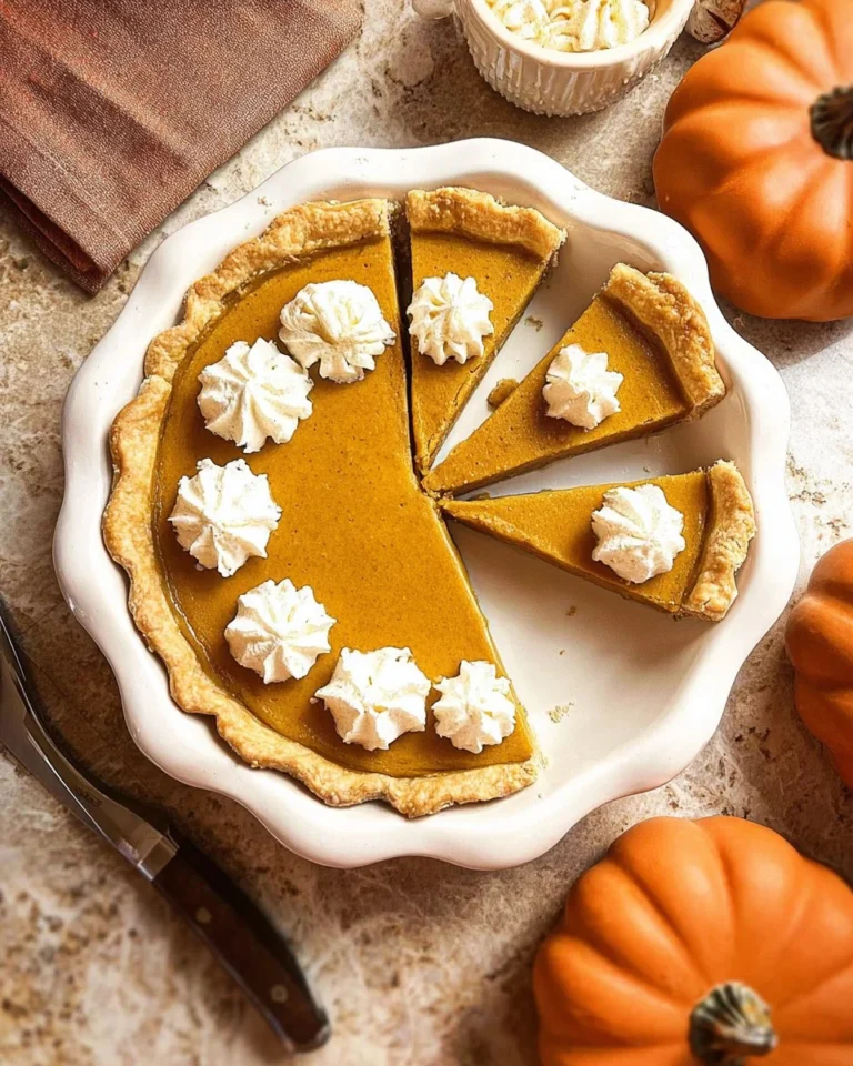 Classic Homemade Pumpkin Pie