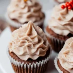 Gingerbread Cupcakes with Cinnamon Vanilla Buttercream Frosting 3