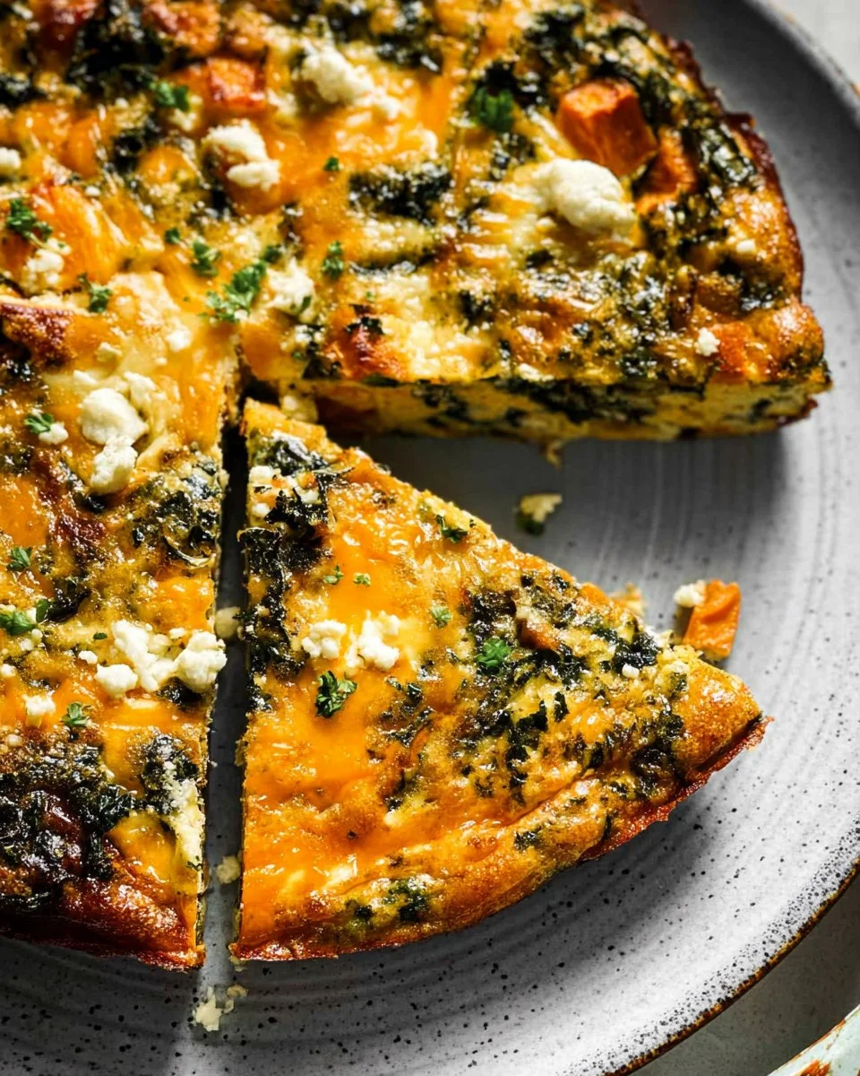 Kale and Sweet Potato Frittata