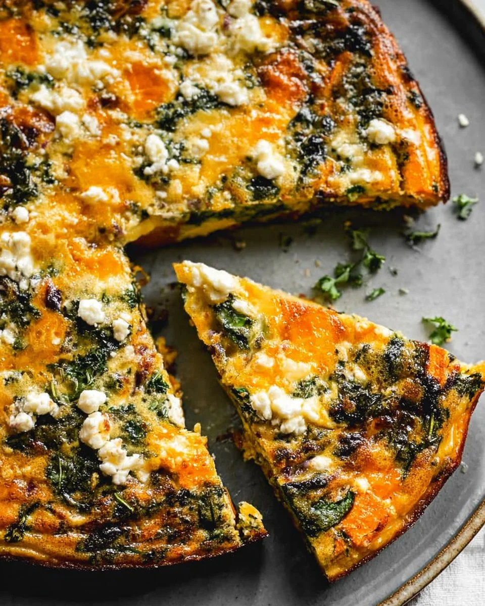 Kale and Sweet Potato Frittata