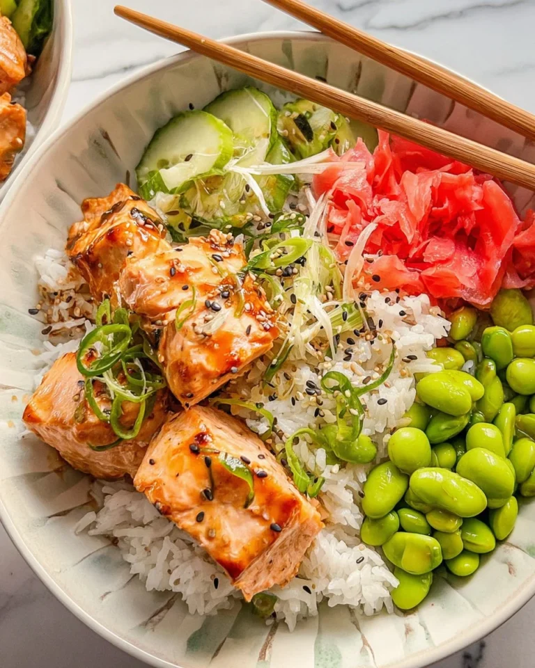 Miso Salmon Rice Bowls