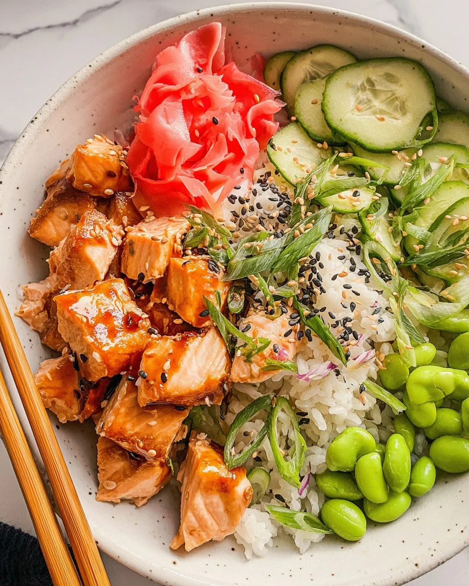Miso Salmon Rice Bowls