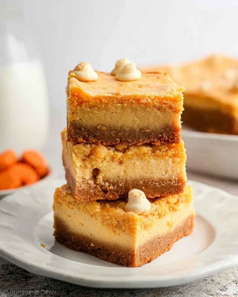 Pumpkin Cheesecake Bars (with Golden Oreo crust!)
