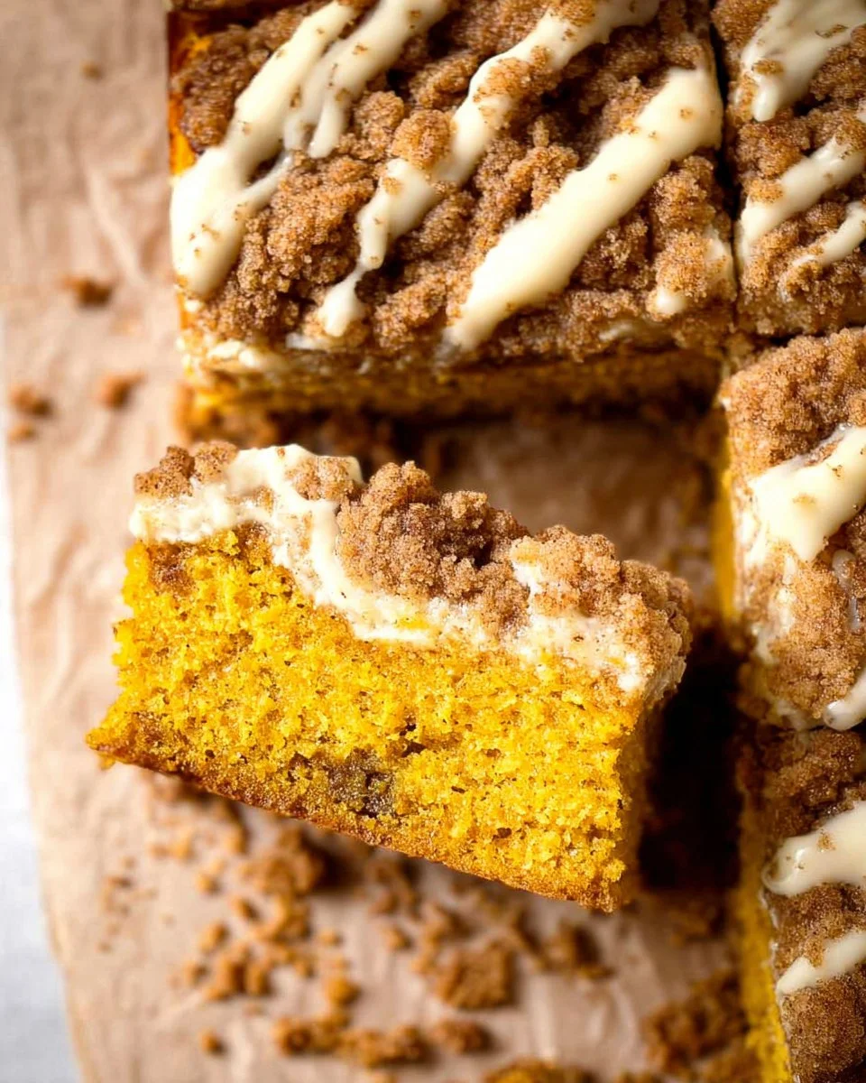Pumpkin Coffee Cake with Streusel Topping