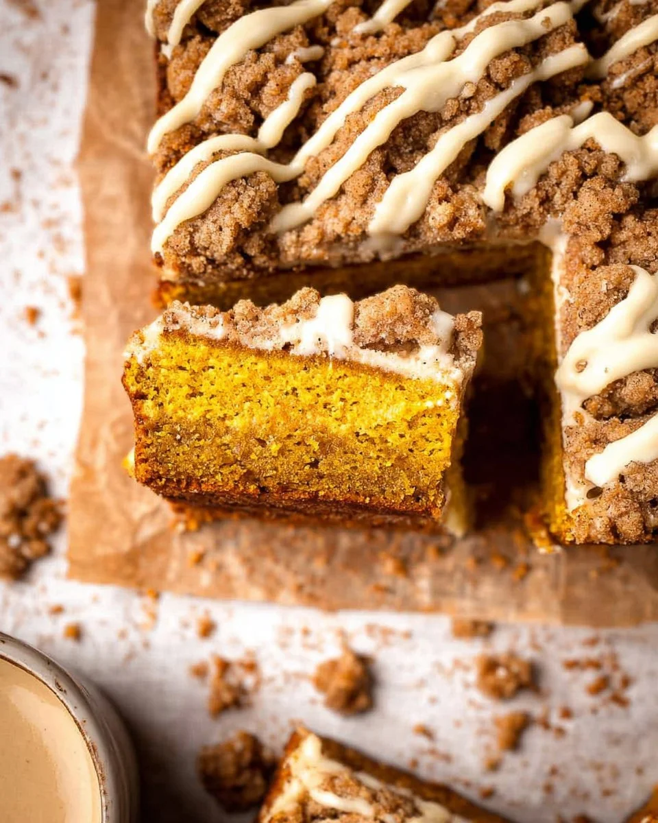 Pumpkin Coffee Cake with Streusel Topping