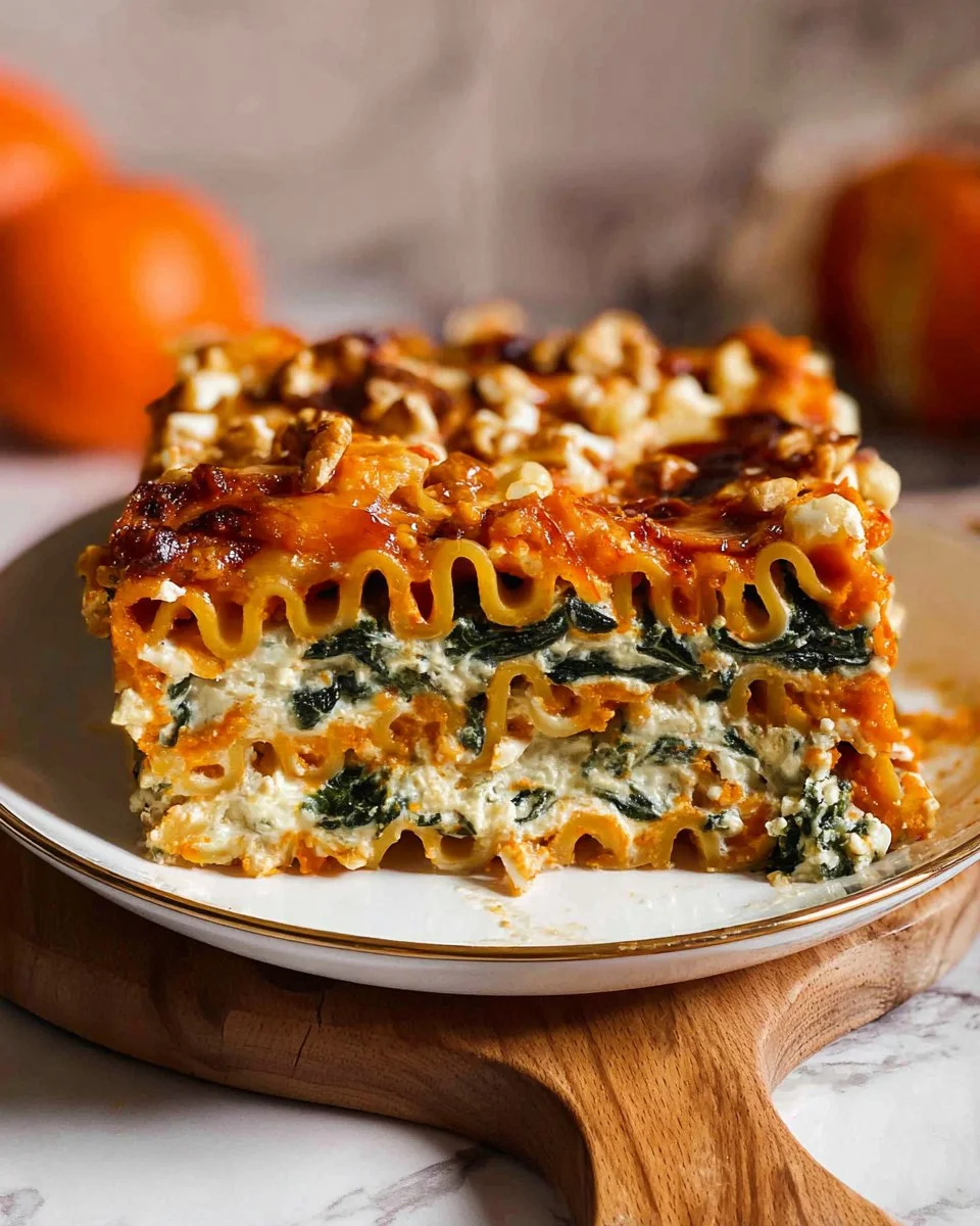 Pumpkin Lasagna with Ricotta and Spinach 136 Pumpkin Lasagna with Ricotta and Spinach