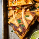 Sheet Pan Quesadillas with Chicken 3