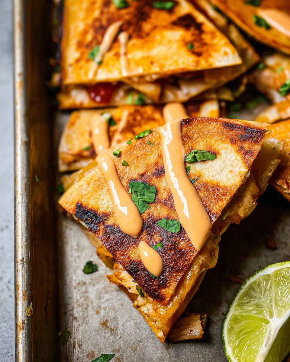 Sheet Pan Quesadillas with Chicken 2