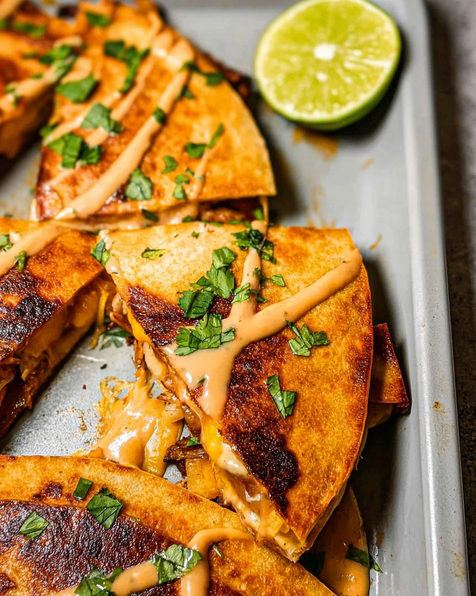 Sheet Pan Quesadillas with Chicken