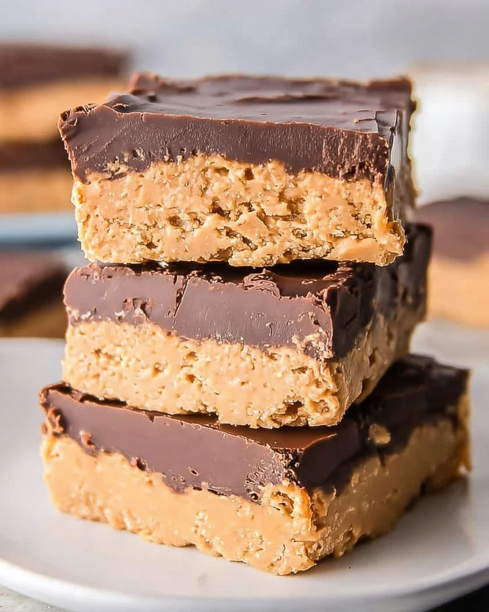 No Bake Peanut Butter Bars 2