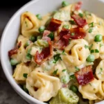 Tortellini Alfredo with Prosciutto and Peas 3
