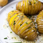Garlic Herb Hasselback Yukon Gold Potatoes 3