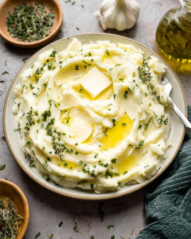 Garlic Herb Mashed Potatoes