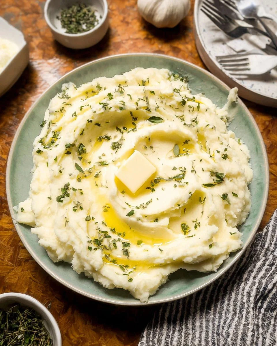Garlic Herb Mashed Potatoes