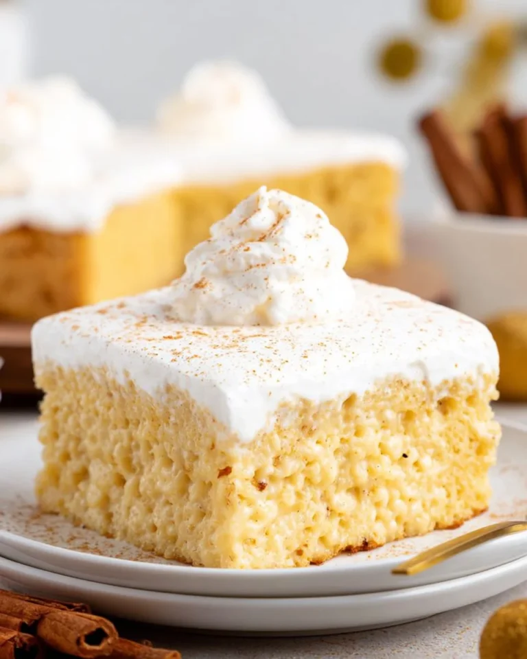 Eggnog Tres Leches Cake