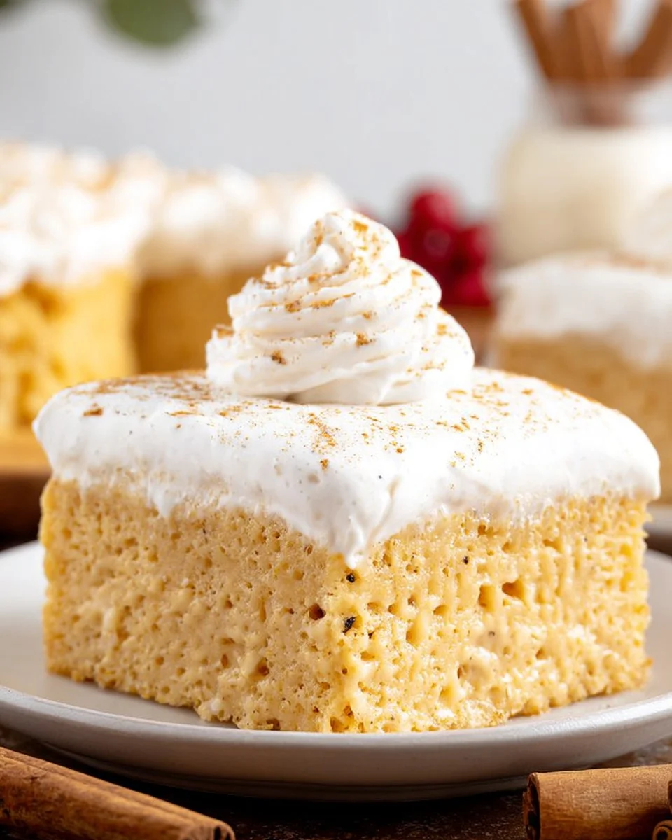 Eggnog Tres Leches Cake 106 Eggnog Tres Leches Cake