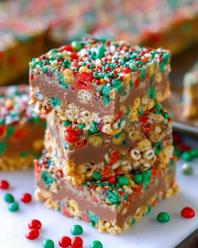 Holiday No Bake Cereal Bar