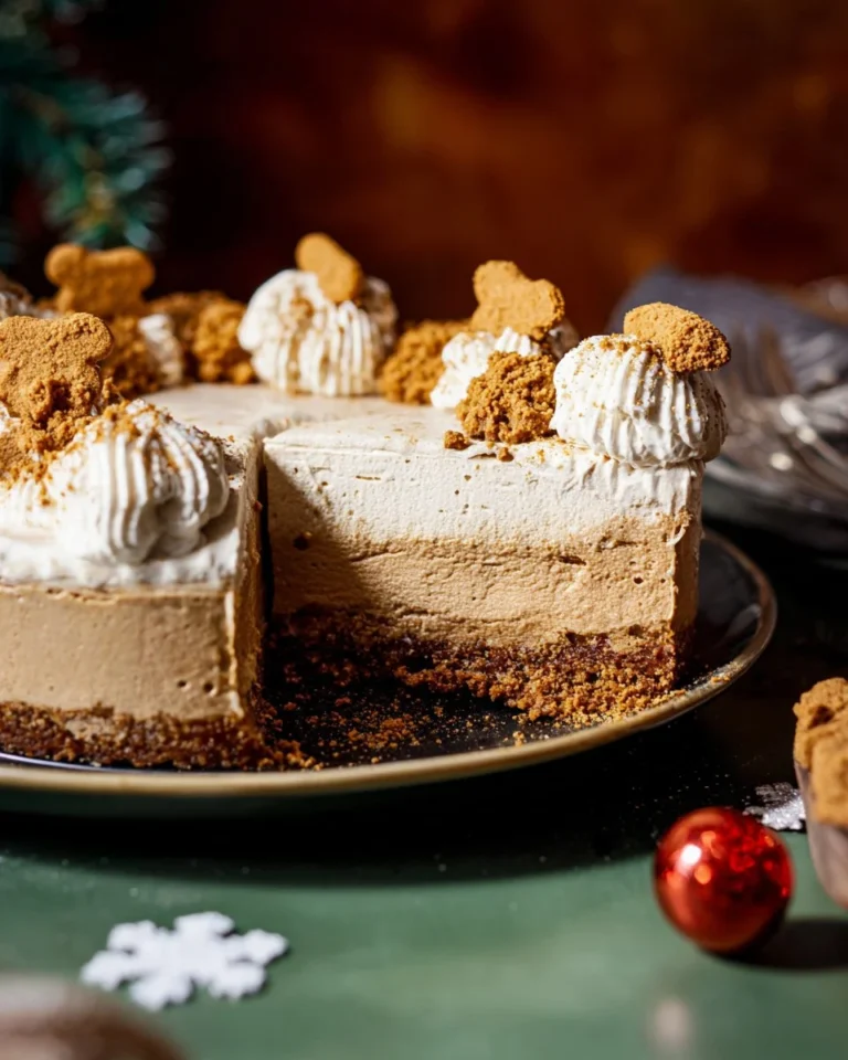No Bake Gingerbread Cheesecake