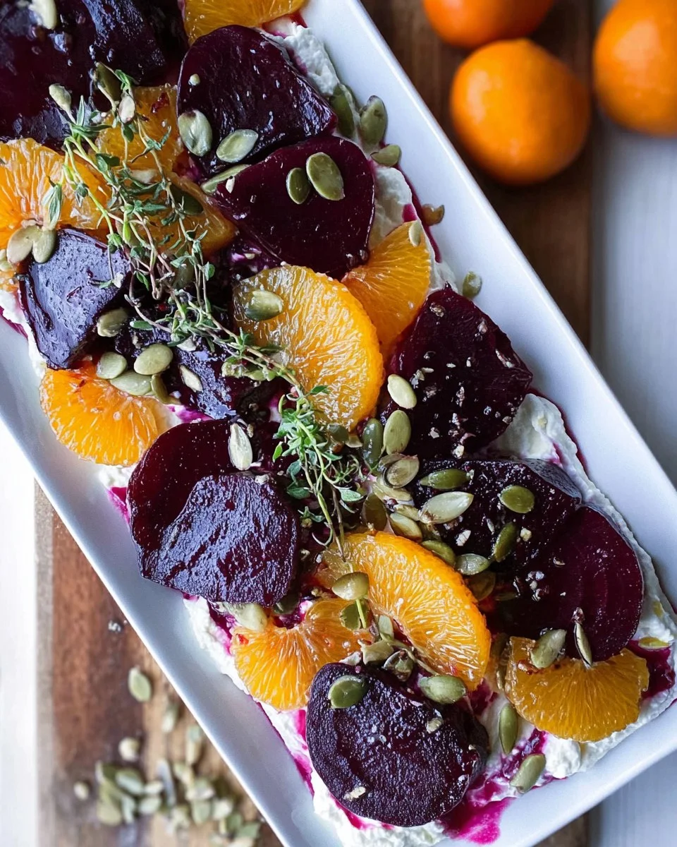 Roasted Beets with Oranges and Whipped Goat Cheese 2