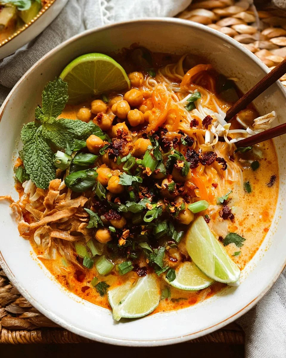Thai Coconut Soup with Chickpeas