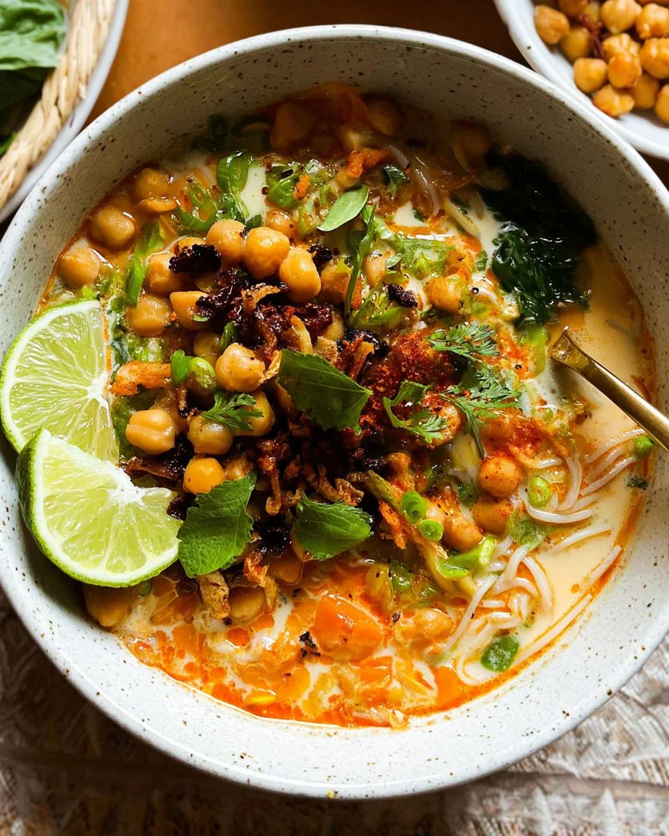 Thai Coconut Soup with Chickpeas